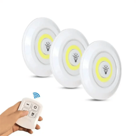 LED Light With Remote Control - 3PK