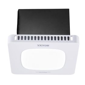 VEVOR Bathroom Exhaust Fan with LED Light, 80 CFM Bathroom Vent Three Gear Color Temp, 1.5 Sones Low-Noise