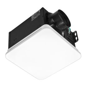 VEVOR Bathroom Exhaust Fan with LED Light, 80 CFM 4000K Bathroom Vent, 1.5 Sones Low-Noise, Premium Motor Ceiling Fan for Laundry Room, Storage R