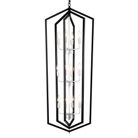 12-Light Farmhouse Kitchen Chandeliers (Color: as Pic)